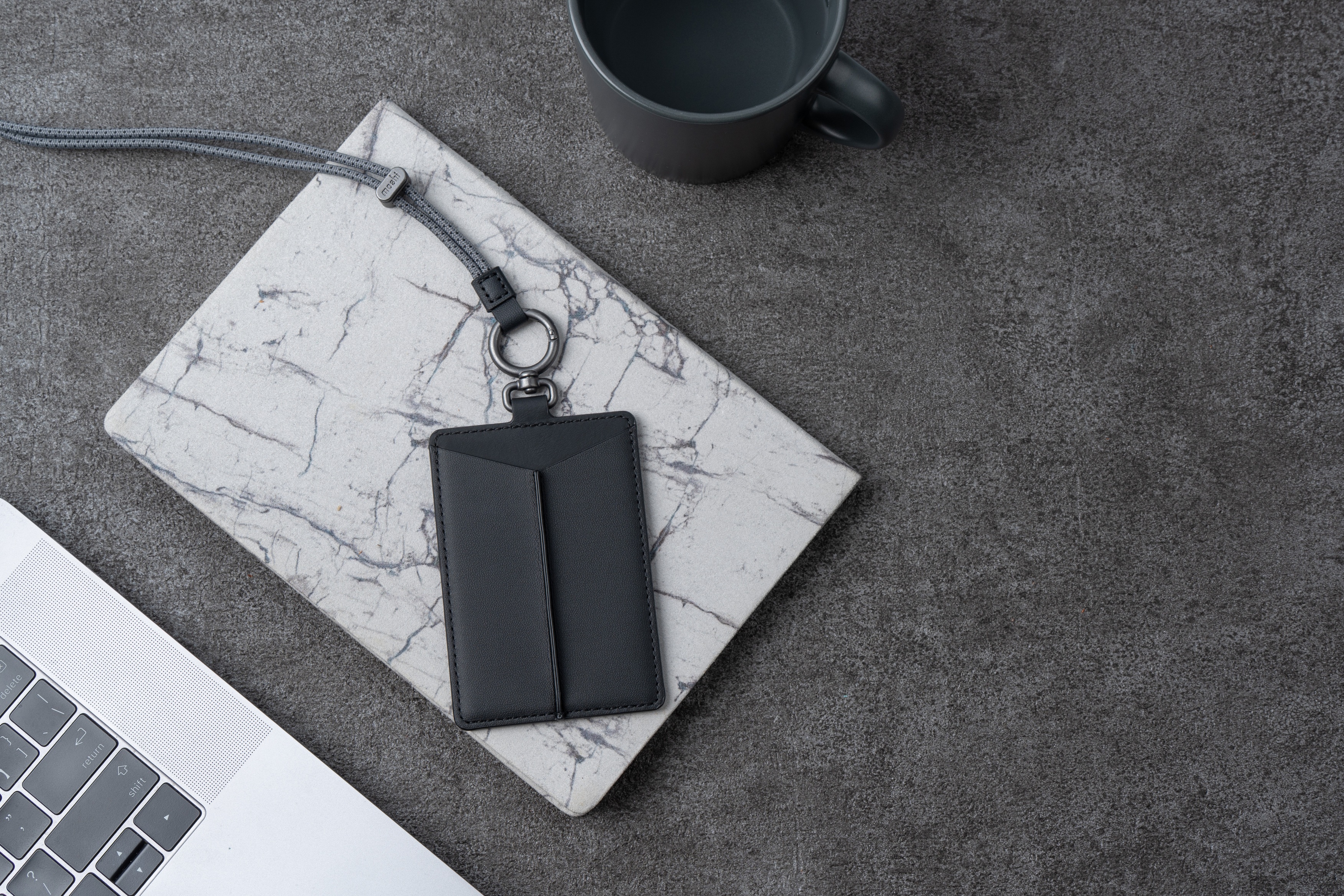 Flip ID/Badge Holder - Midnight Black
