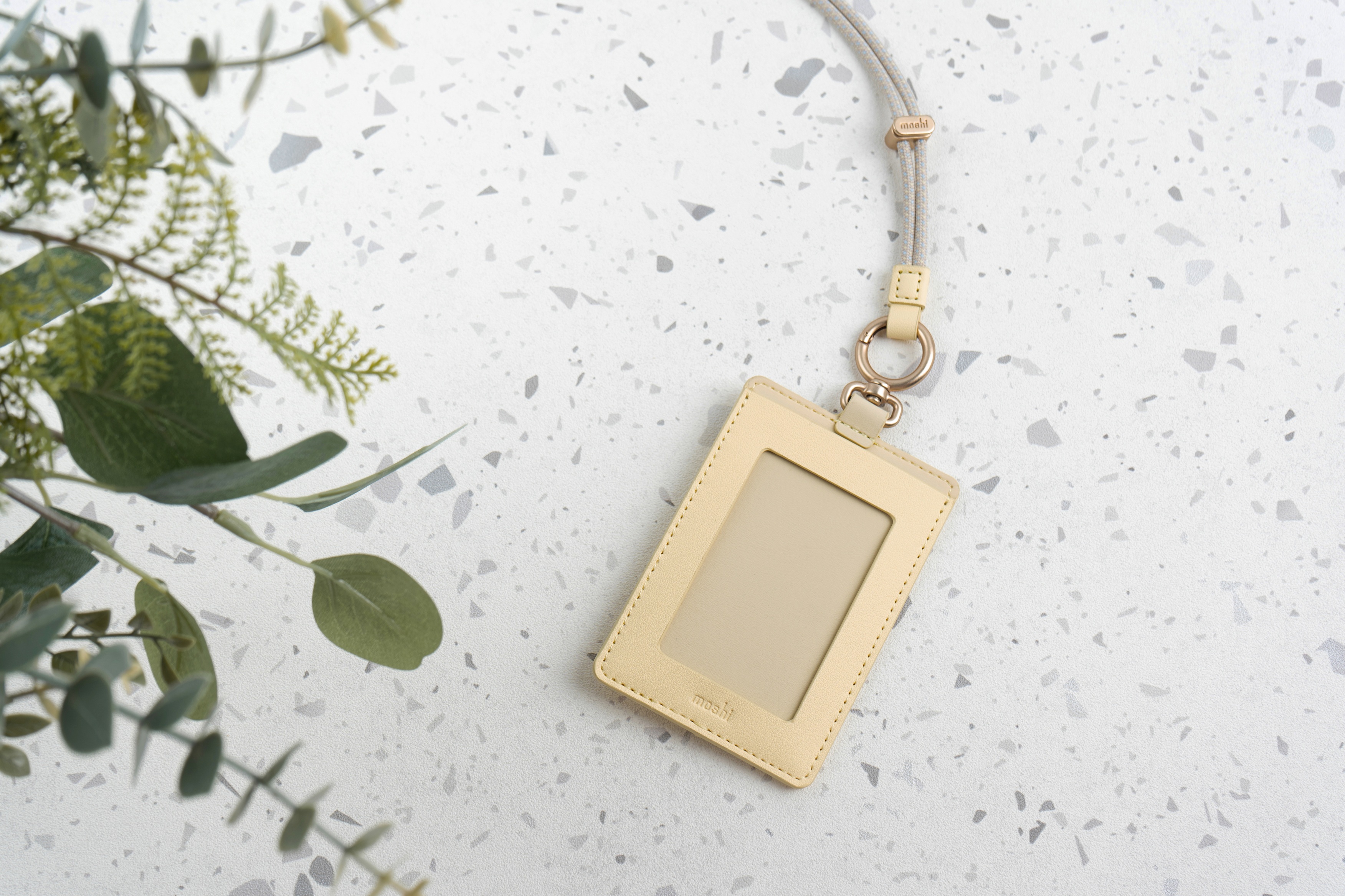 Flip ID/Badge Holder - Light Yellow