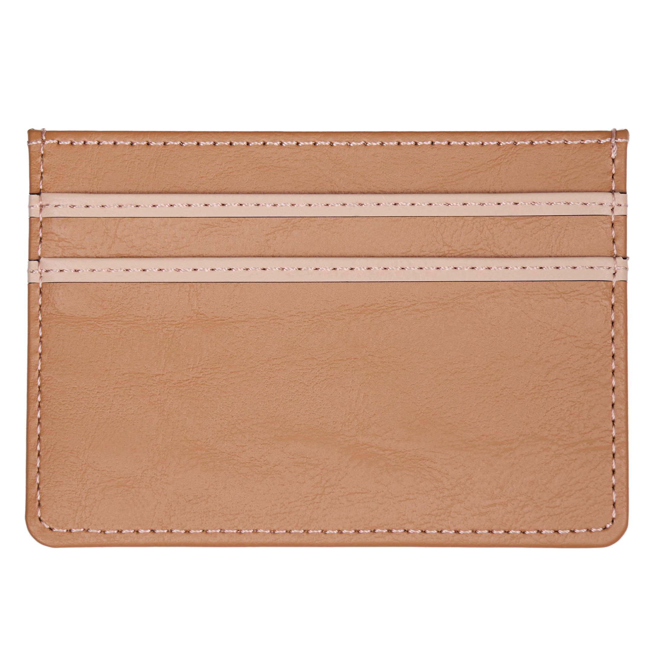 Folia Slim Card Holder - Caramel Brown