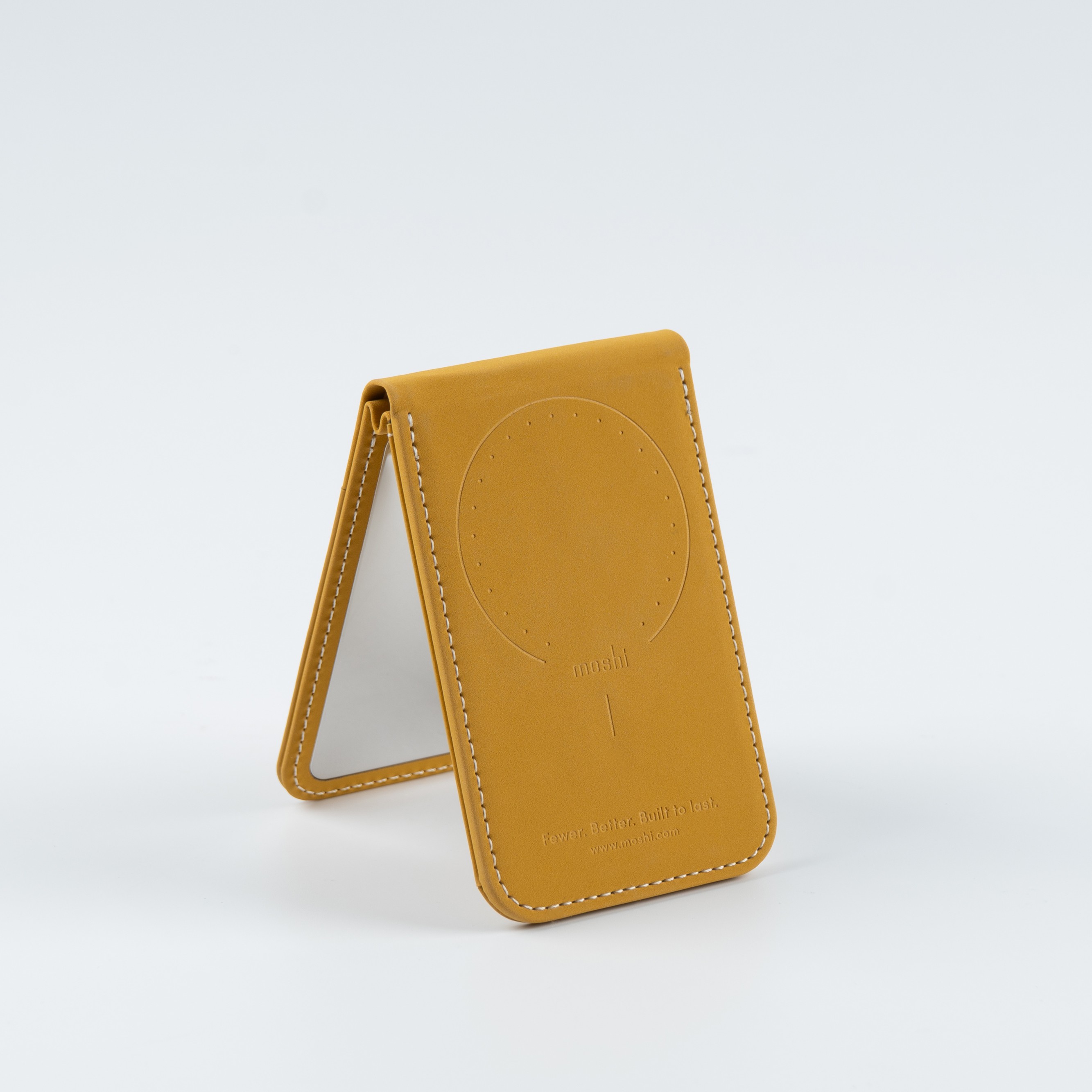 Magnetic Mirror Wallet Stand - Mustard Yellow