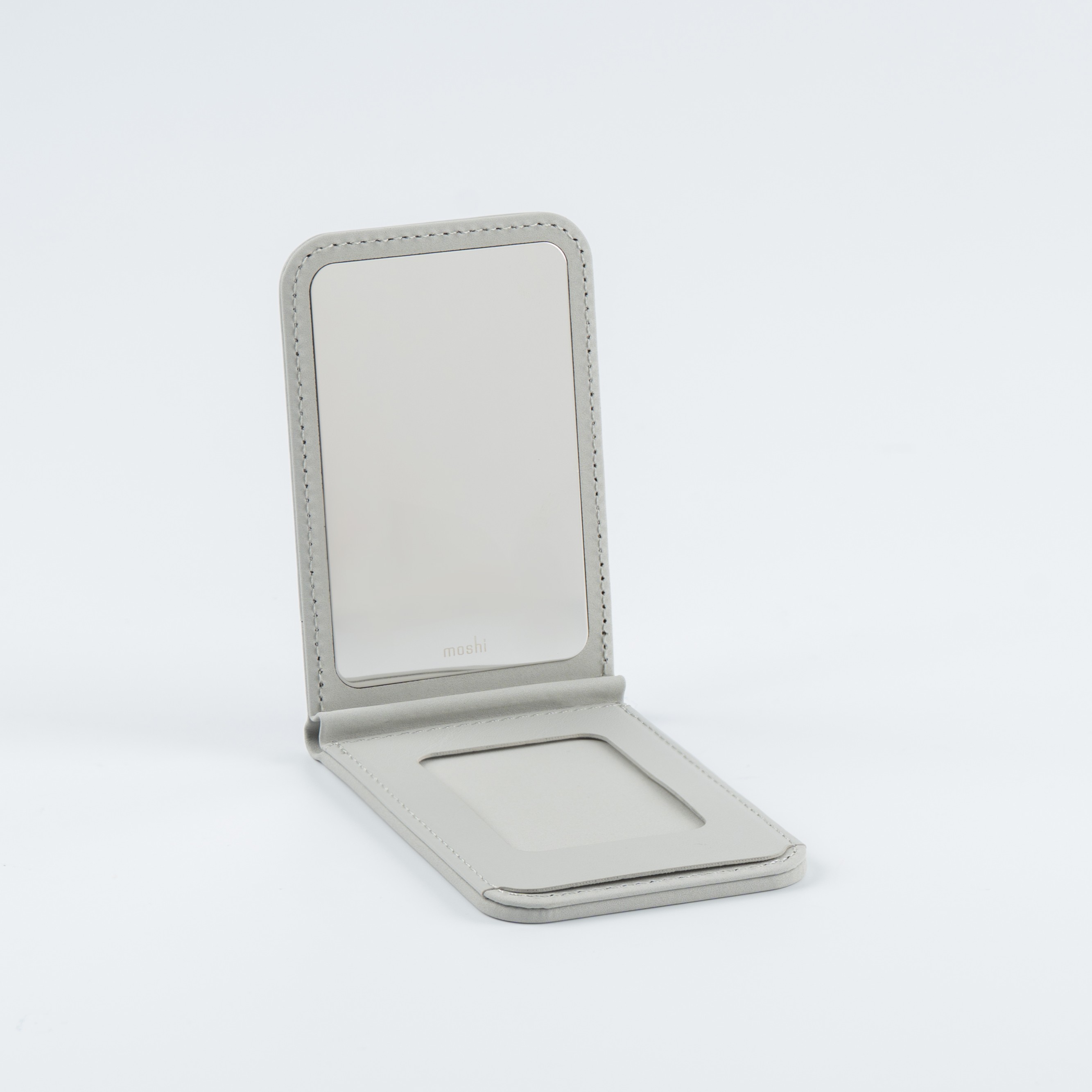 Magnetic Mirror Wallet Stand - Foggy Gray