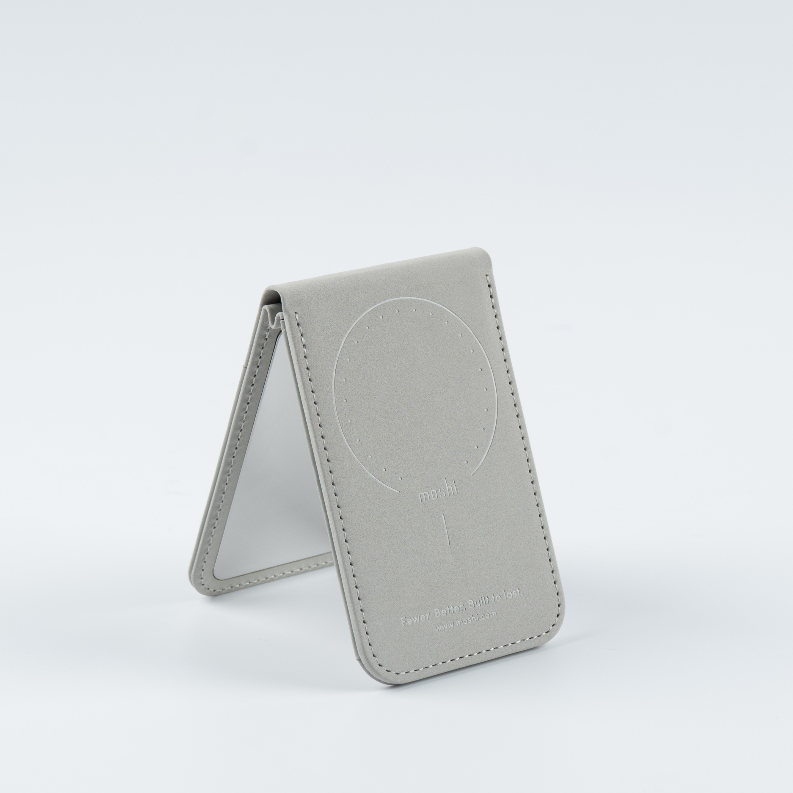 Magnetic Mirror Wallet Stand - Foggy Gray