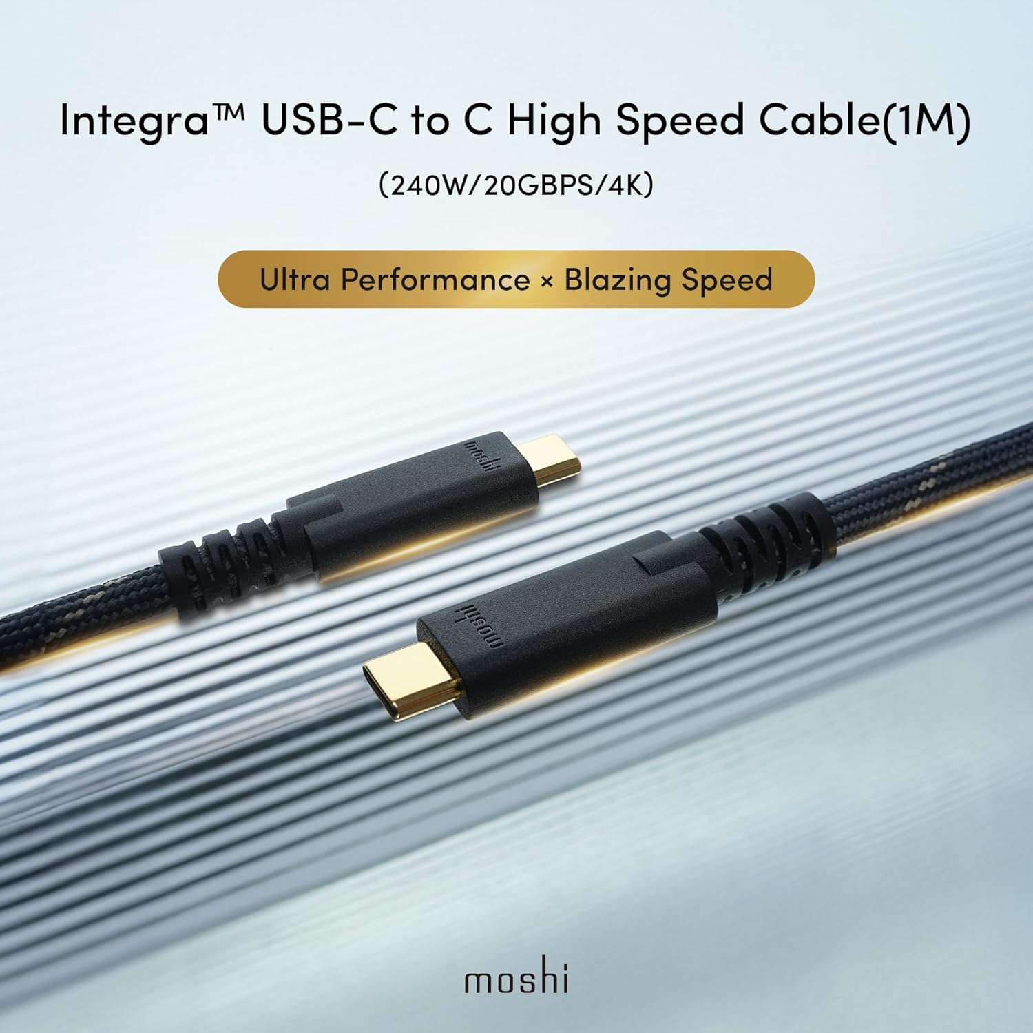 Integra USB-C to C (240W/20Gbps/4K) Cable (1M) - Lustre Black