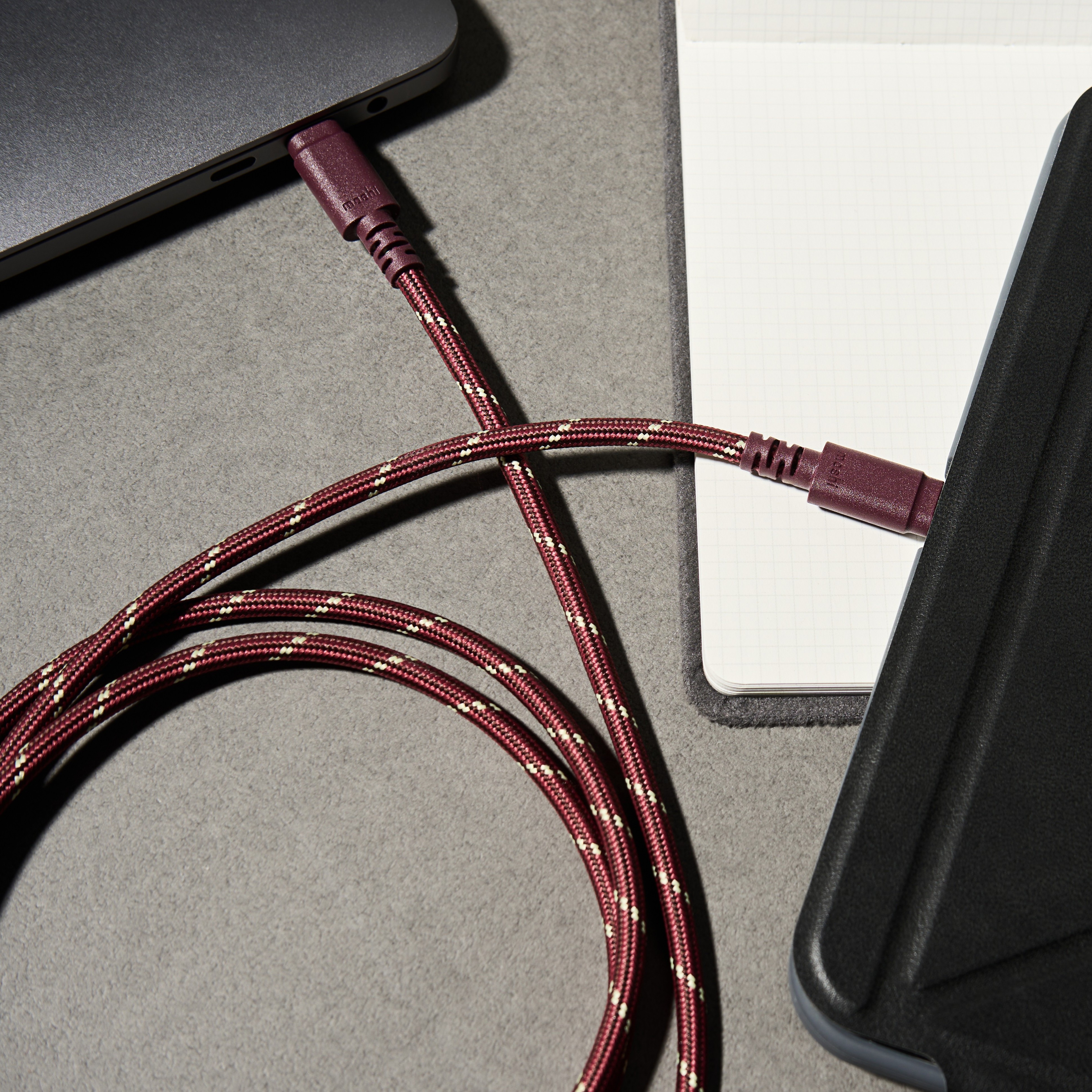 Integra? USB-C to C (240W/480Mbps) Cable with Slim (2M) - Burgundy Red