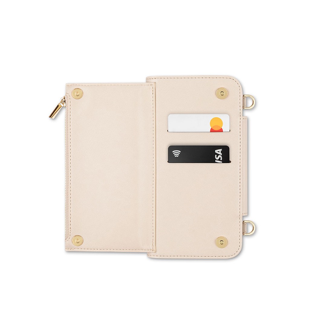 SnapTo Crossbody Wallet - Seashell White