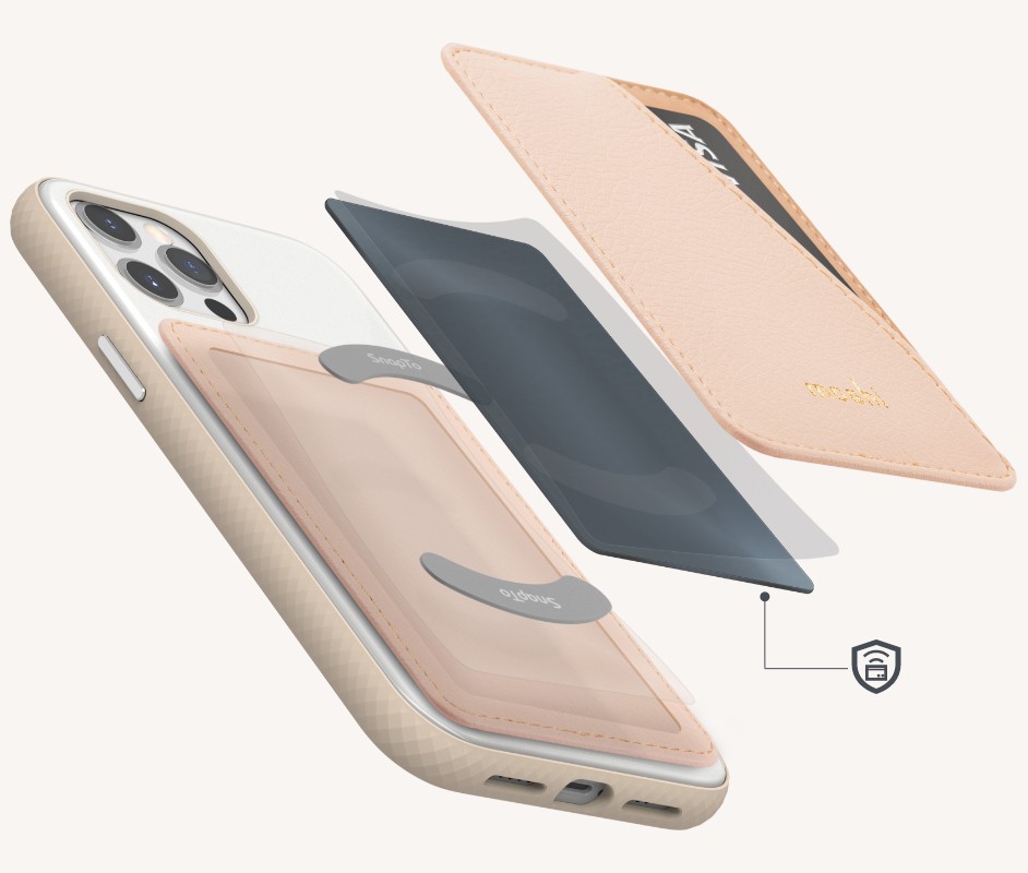 SnapTo? Slim Wallet - Caramel Brown