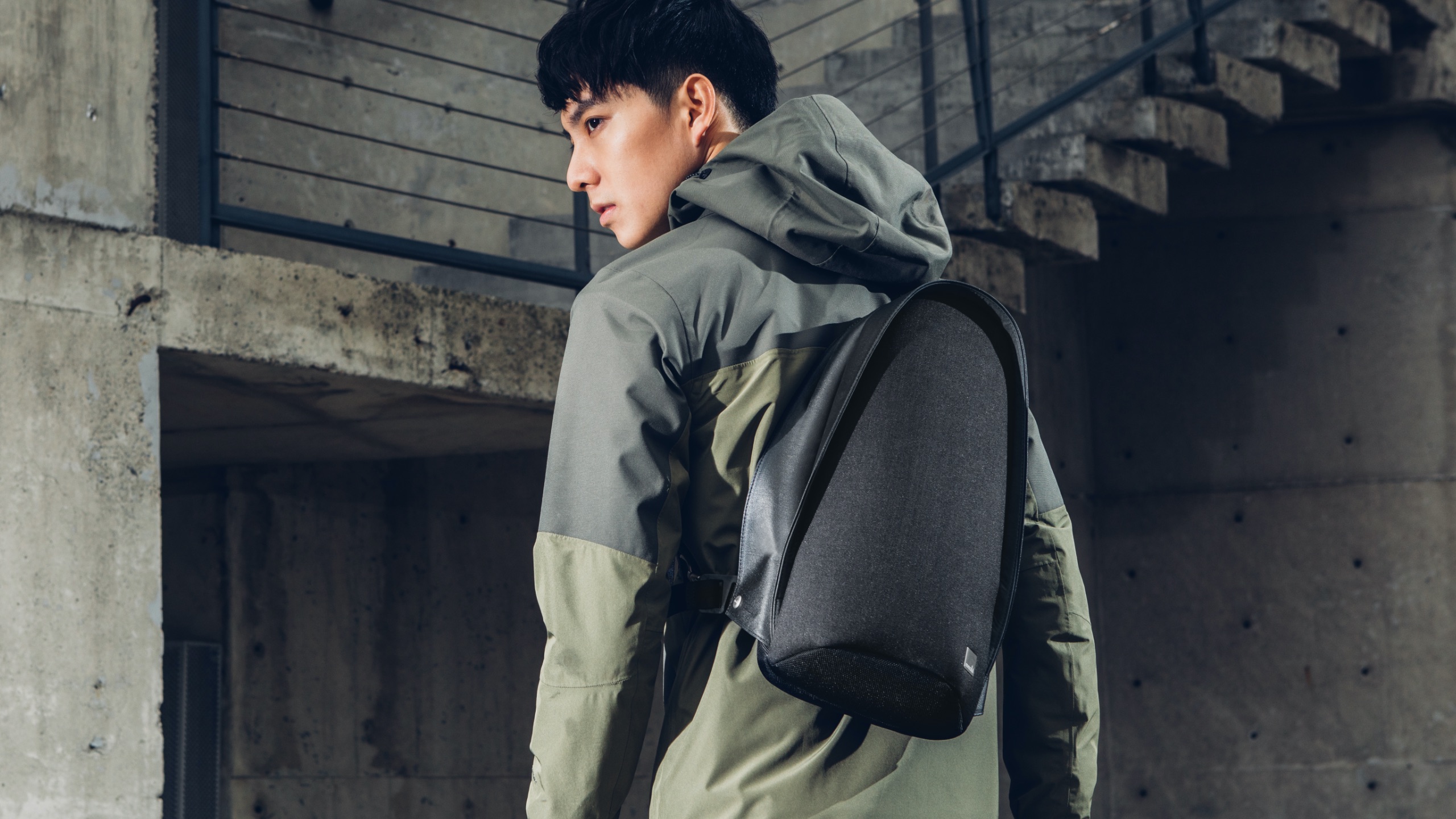 Tego Crossbody Sling - Charcoal Black
