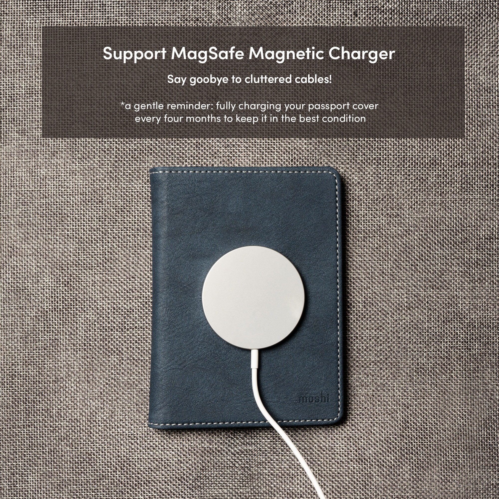 Passport Finder Holder - Midnight Blue