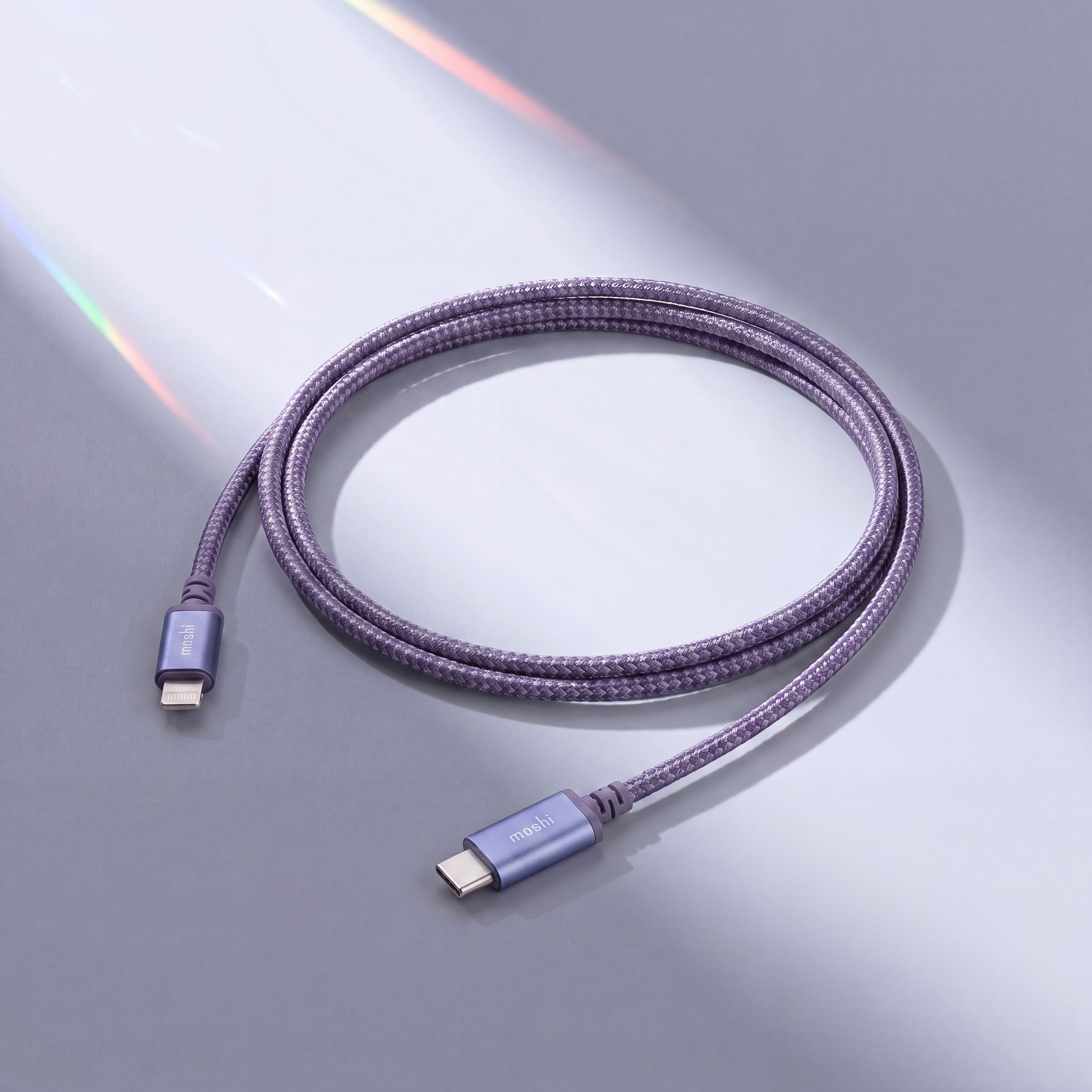 Integra USB-C Charge/Sync cable with Lightning (1.2M) - Obsidian Violet